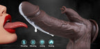 Swing Thrusting with Heating Modes 1:1 Lifelike Upgraded Licking Dildo