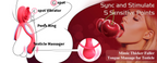 9X Vibrating  Rose Clitoral Stimulator Cock Ring