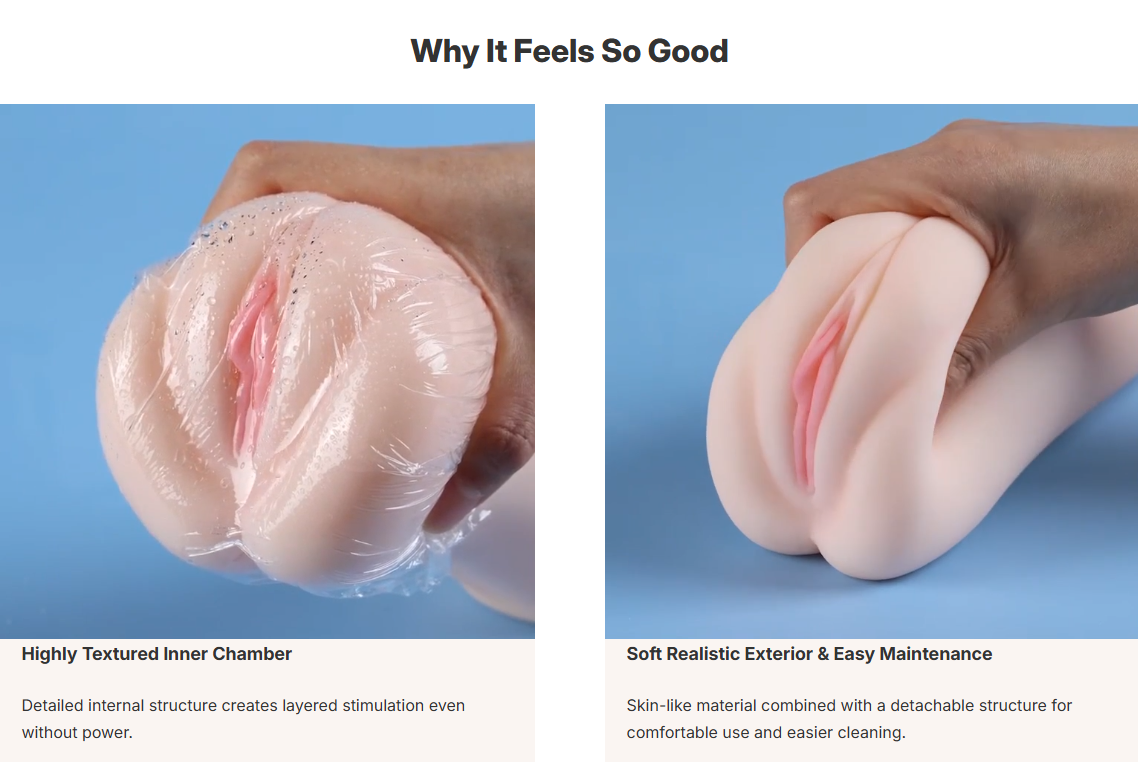 AeroPulse Realistic Sleeve with Vacuum Suction