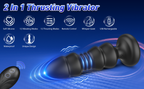APP Remote Control 12 Vibrating & Thrusting Prostate Massager Anal Toys