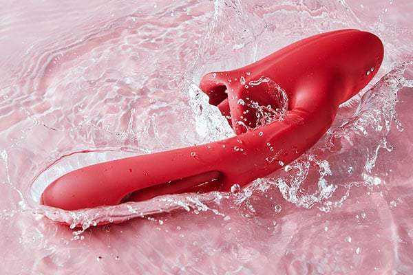 Mouth-Shaped Biting G Spot Soother with Vibration & Flapping