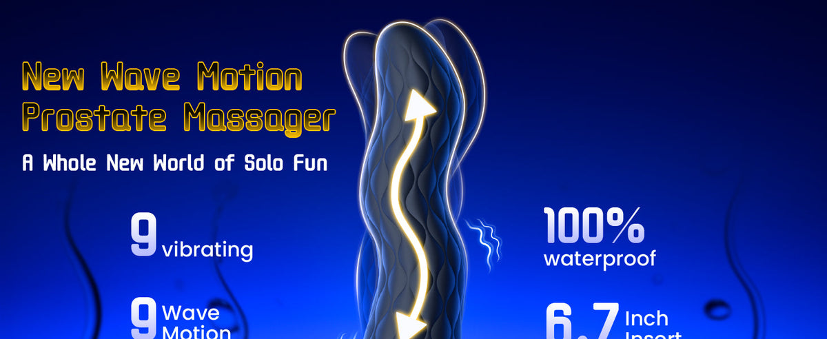 Black Mamba Wave Motion 3 in 1 Prostate Massager Anal Vibrator