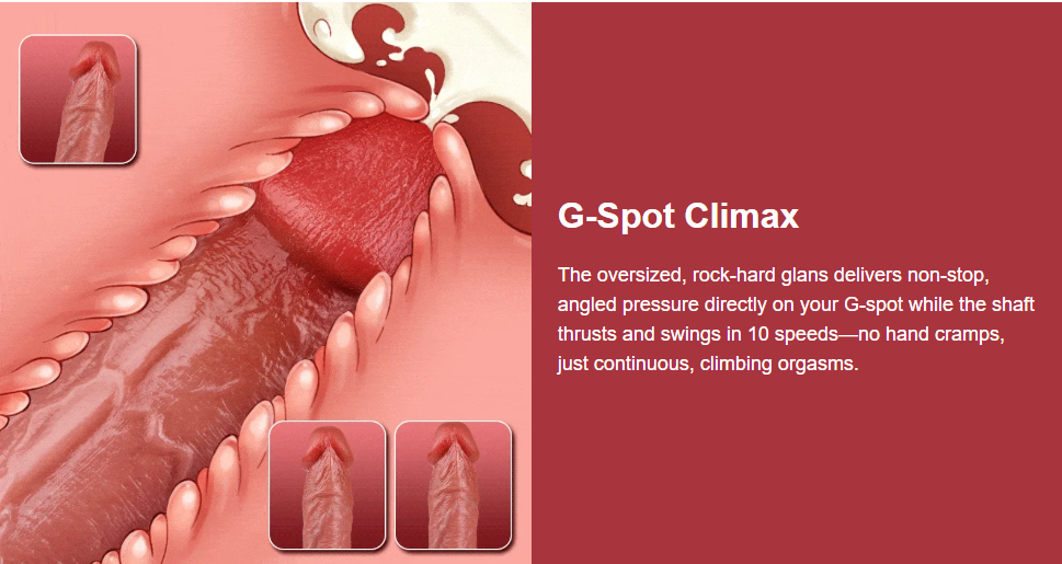 Colt - 9.84 In Swinging & Thrusting & Heating Dildo with Large Rounded Glans Real Skin
