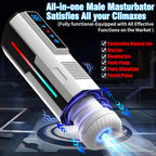7 Vibrating & 5 Sucking Thrusting LCD Display Automatic Male Masturbator