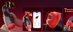 App Control Suction and Vibrating Male Masturbator with Phone Holder