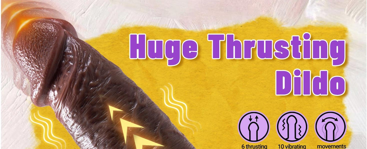 Extra Large Outrider Vibrating Thrusting Thick Long Lifelike Dildo 10.75 In