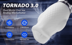 Tornado 3.0 - Dual Motor Oralsex Analog Masturbator 7 Vibrations 5 Retractions 5 Rotations