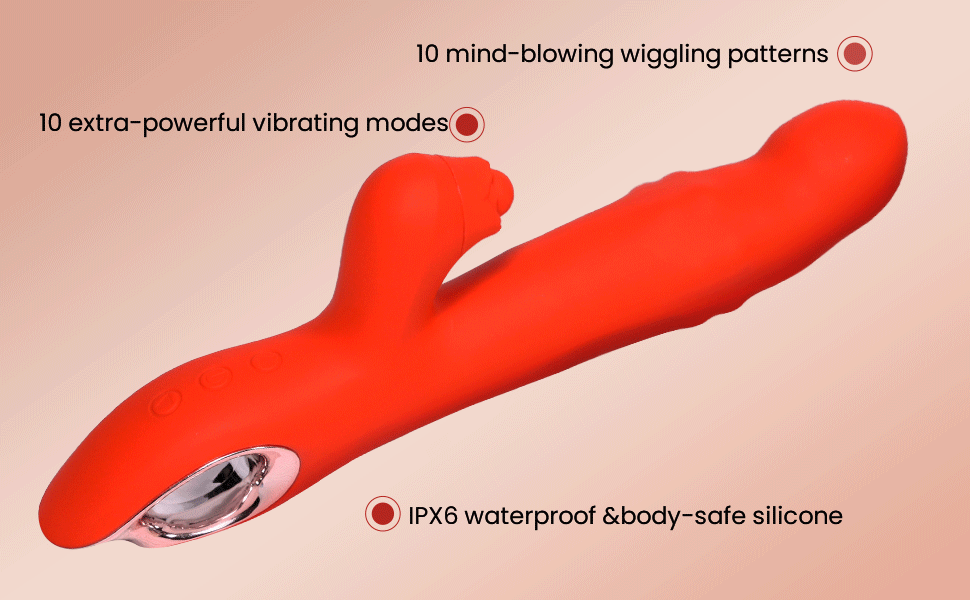 Amelia Wiggling G Spot Vibrator with Clitoral Teaser