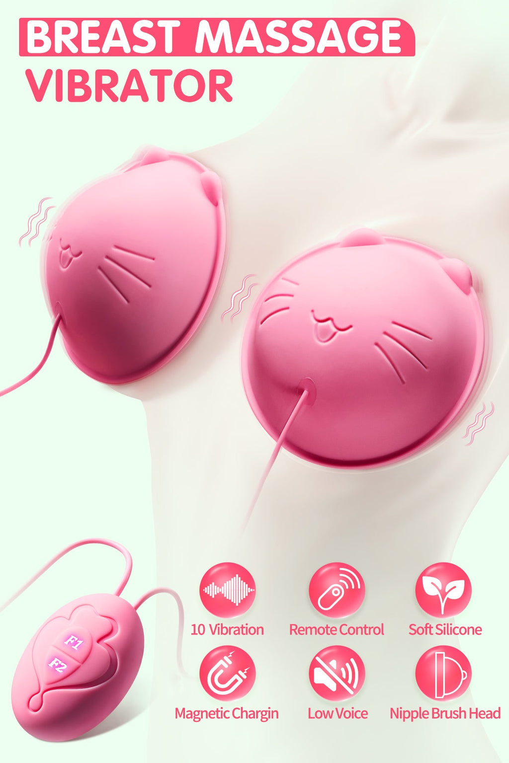 Vibrating Nipple Sucker & Clamp Toy