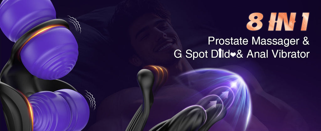 9 Tension Shock Flapping Prostate Massager Anal Toys