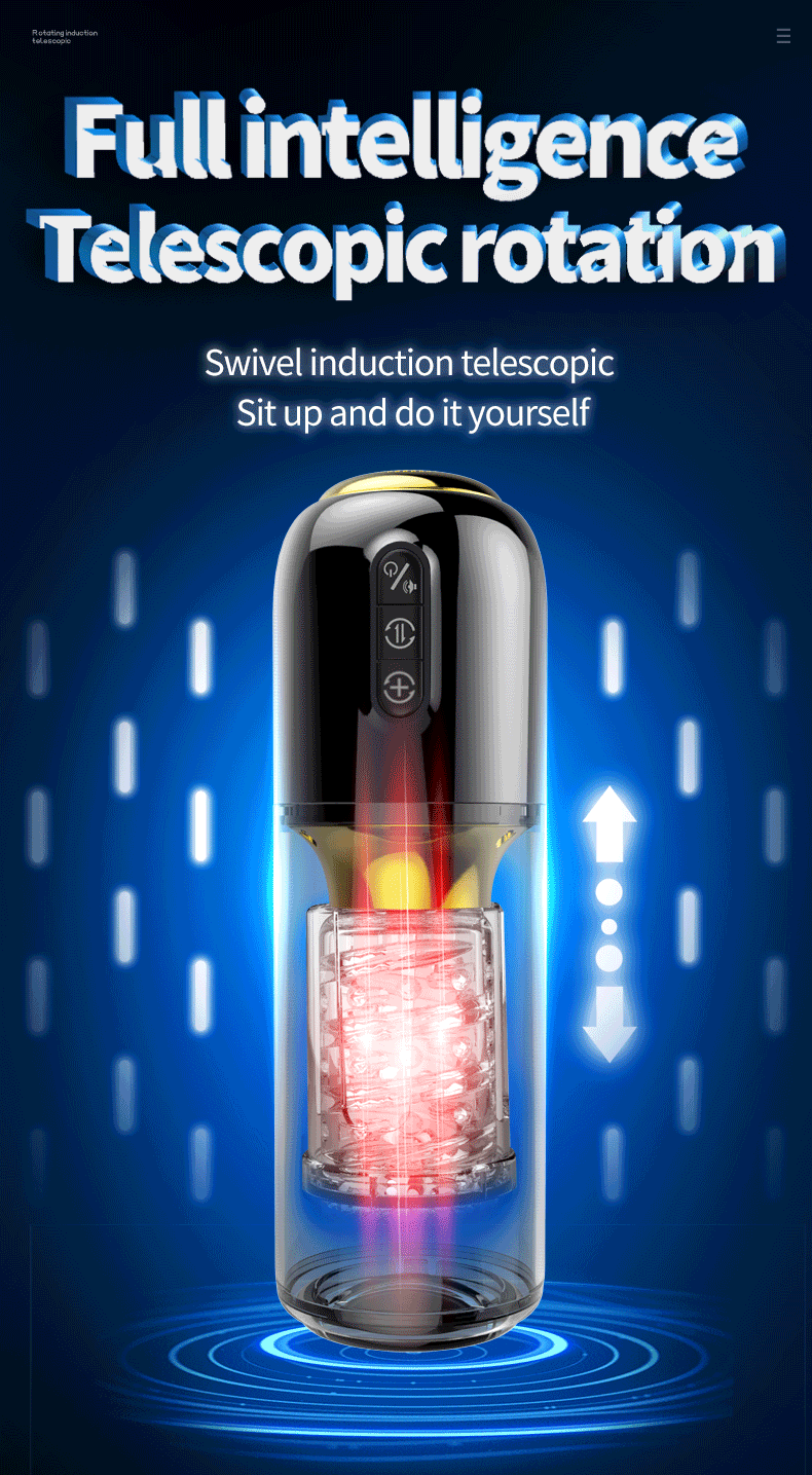 Blowjob Machine 3 Speeds 8 Modes Rotating Thrusting for Beginner