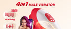 New 4 in 1 Waving Blowjog Trainer Wave Tongue Motion Penis Vibrator