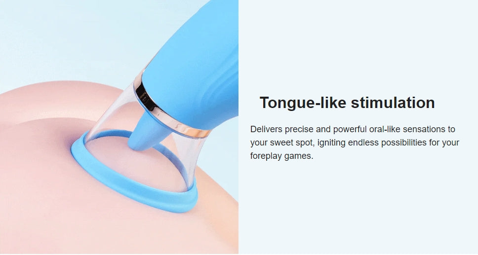 Sierra 4 Suction Intensity 9 Tongue-licking & Vibrating Clit Nipple Stimulator