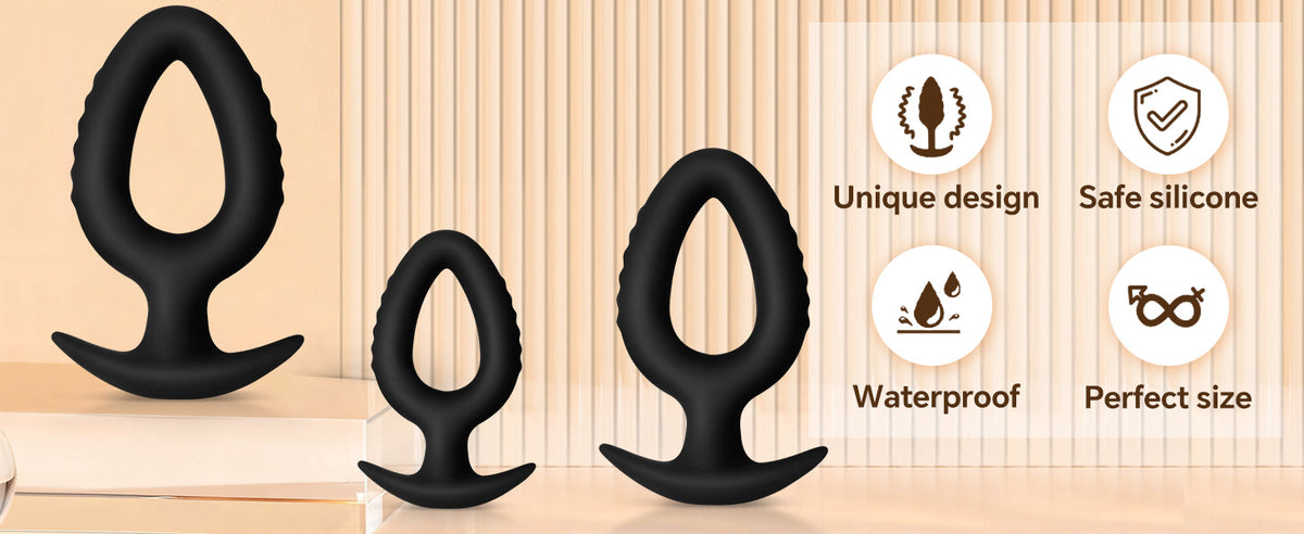 Pop Plugs 3 Piece Silicone Anal Trainer Set