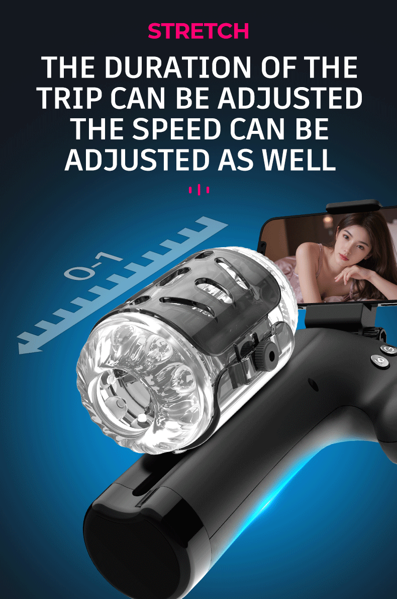 Toyshcool Hands-Free Male Masturbator with Adjustable Stroke & Sleeve Tightness