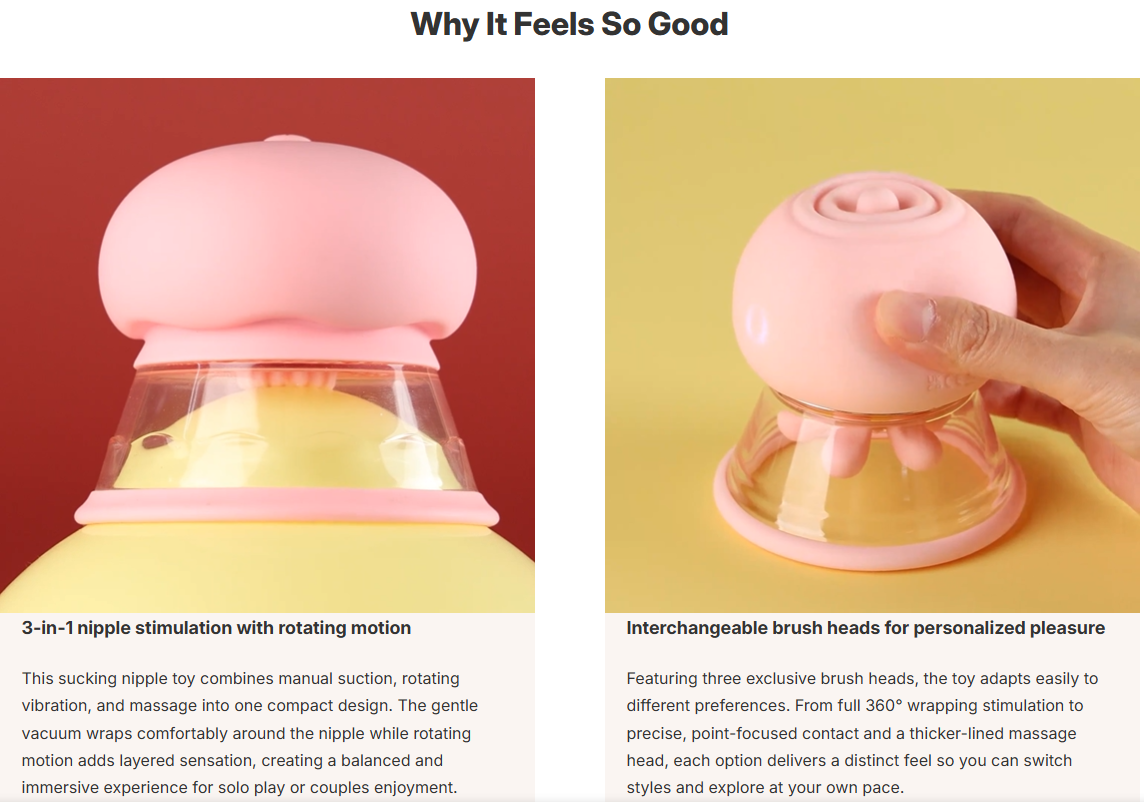 Lip Lock Breast Stimulator for Women