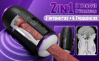 Selena - 8 Slap Tongue-Lick Male Masturbation with 2 Motors Vibration Massage Stroker