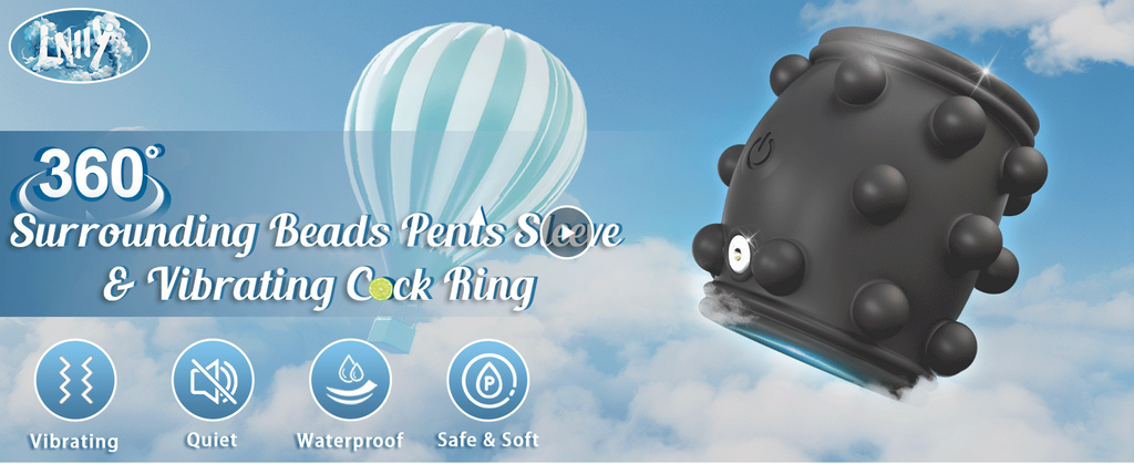 10X Vibrating Penis Enhancer Sleeve Cock Ring