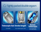 Blowjob Machine 3 Speeds 8 Modes Rotating Thrusting for Beginner