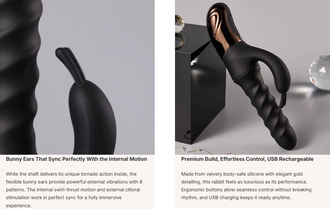 Amazing Vortina 360° Rotating & Thrusting Vibrator