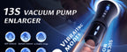 9 Vibrating Spring & 5 Vacuum Suction Penis Pump with 2 Switchable Sleeves