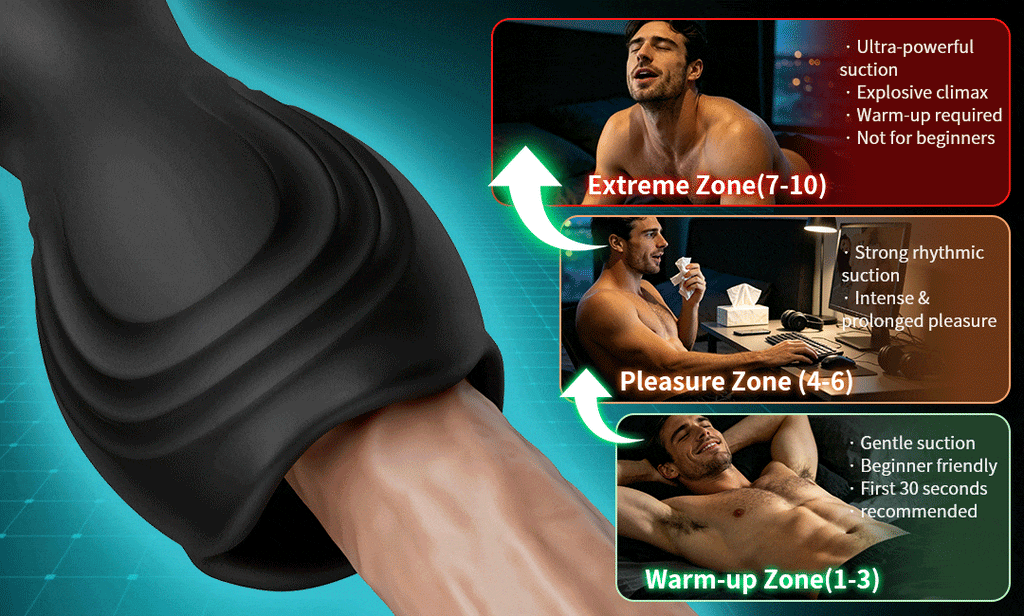 Stamina Training Endurance Builder Intelligent Twisting Multi-Frequency Vibration Glans Trainer