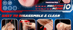 4-in-1 Masturbator cup, 10 vibration modes, 5 thrusting modes and a suction mode with voice interaction for a versatile experience