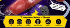 10.8 Inch 7 Thrust & Vibration Huge Flexible Squirting Dildo