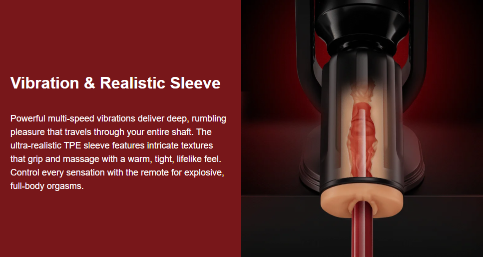 ThrustMax Hands-Free Automatic Masturbator Cup with Stand