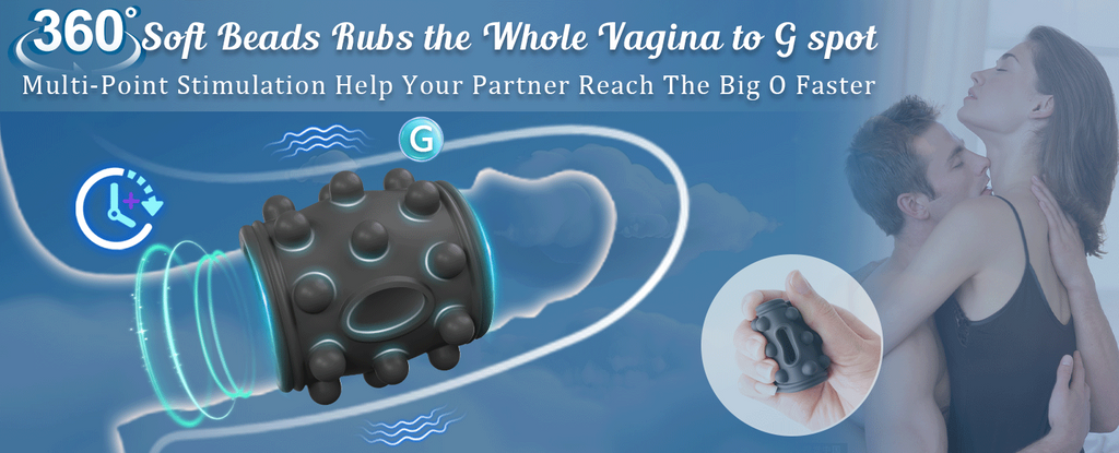 10X Vibrating Penis Enhancer Sleeve Cock Ring