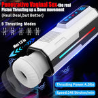 7 Vibrating & 5 Sucking Thrusting LCD Display Automatic Male Masturbator