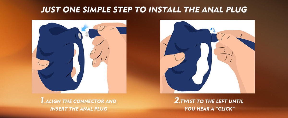 3 in 1 Penis Vibrator Male Masturbator with Detachable Butt Plug and Cock Ring