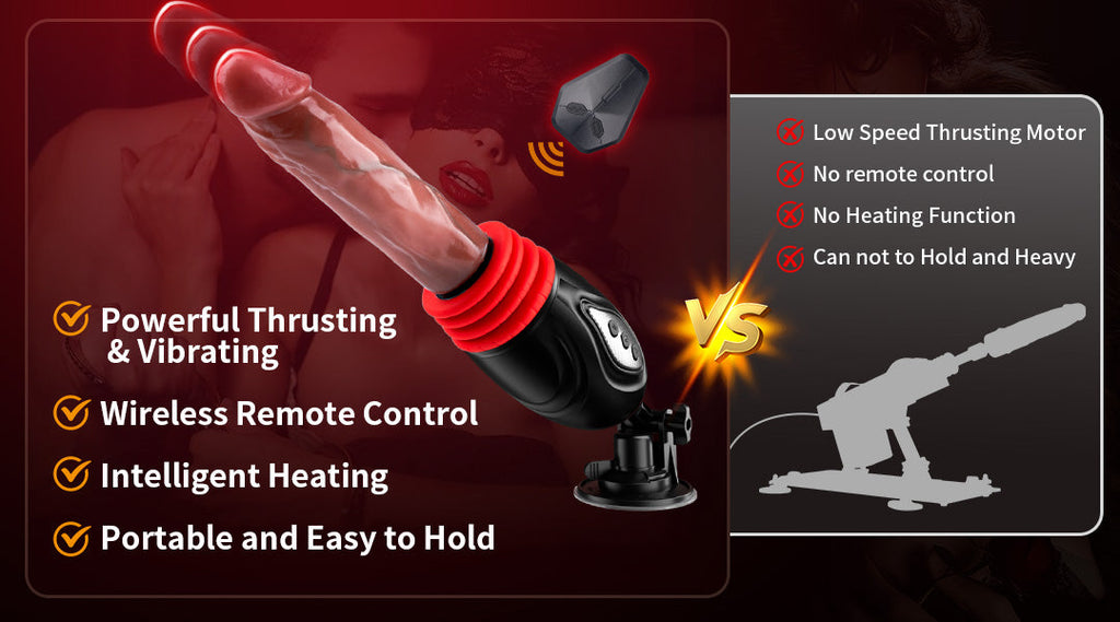 Stella - 2 in 1 Thrusting Heating Couples Sex Machine with Remote Control