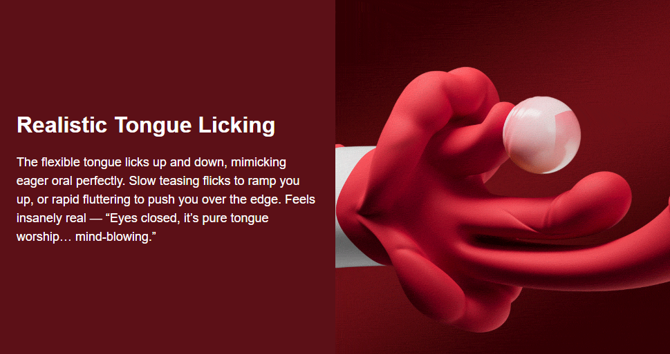 New Upgraded 4 In 1 Tongue Licking & Swings & Heating G-spot Vibrator For Women