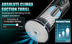 9 Suction Modes & Powerful Vibration 2.8x Wide Sleeve Electric Male Masturbator Cup