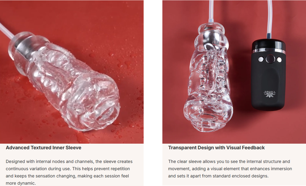 Longe Vortex Pump Vacuum Suction Masturbator with Vibration