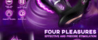 Prostate Massager Anal Toys with Penis Ring 9 Swing Rolling Vibrating Butt Plug