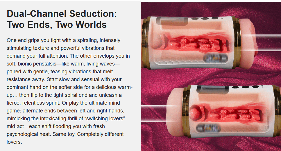 Throb - Dual-End Vibrating Stamina Trainer Edging Delay & Endurance Builder Male Masturbator
