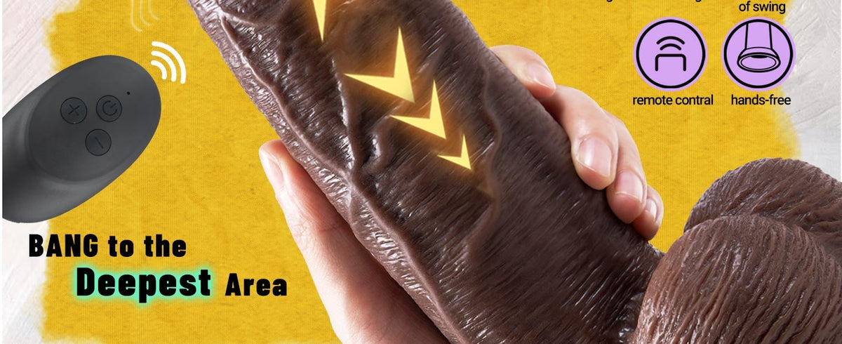 Extra Large Outrider Vibrating Thrusting Thick Long Lifelike Dildo 10.75 In