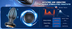 Anal Toys Anal Plug with 7 Rotation & 7 Vibration Anal Vibrators