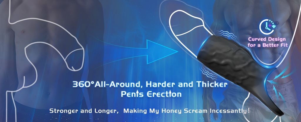 2 In 1 Liquid Silicone Penis Sleeve Extender Vibrating Cock Ring