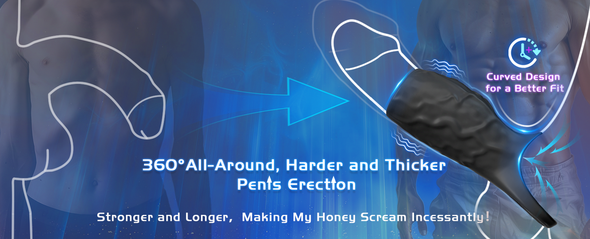 2 In 1 Liquid Silicone Penis Sleeve Extender Vibrating Cock Ring