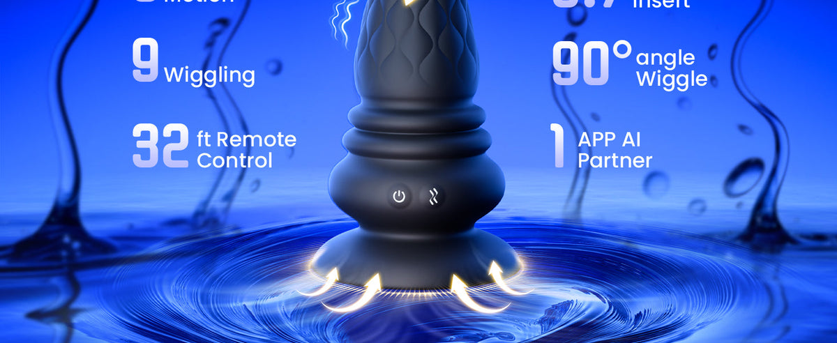 Black Mamba Wave Motion 3 in 1 Prostate Massager Anal Vibrator