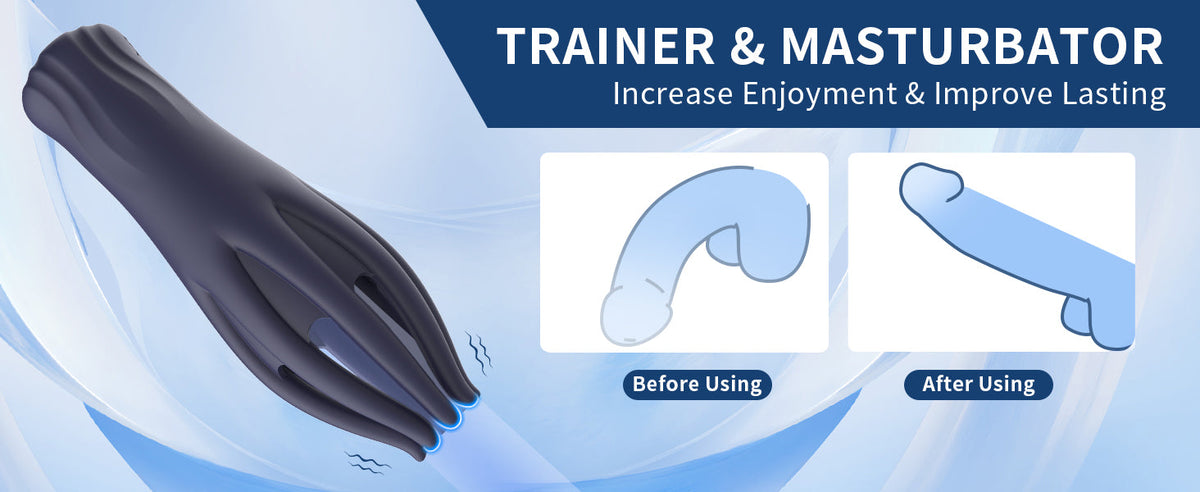 10X Vibration 3-in-1 Penis Massager for Masturbation Prolong Endurance and Massage