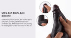 Kronos - 8.27'' Ultra Thick Black Thrusting Dildo with Heating Intense Girth for Deep Filling Stretch