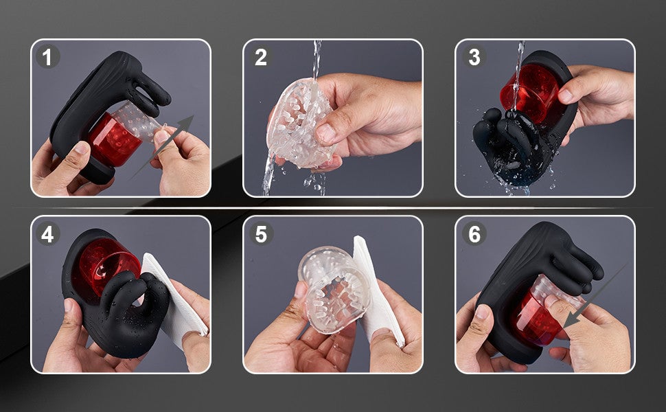 Evanza Finger 2.0 Penis Vibrators – 9 Vibration 9 Pinch & 9 Rotation Glans Trainer