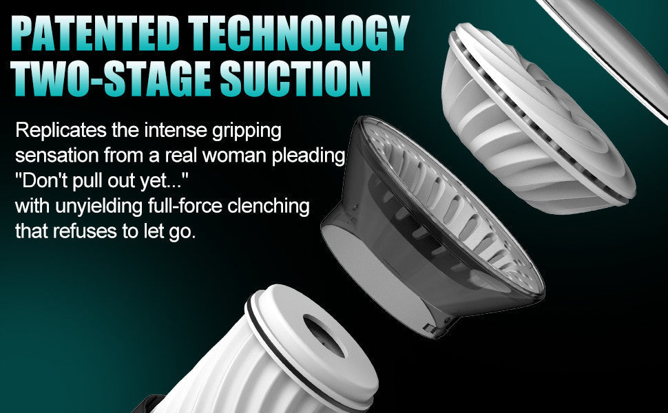 9 Suction Modes & Powerful Vibration 2.8x Wide Sleeve Electric Male Masturbator Cup