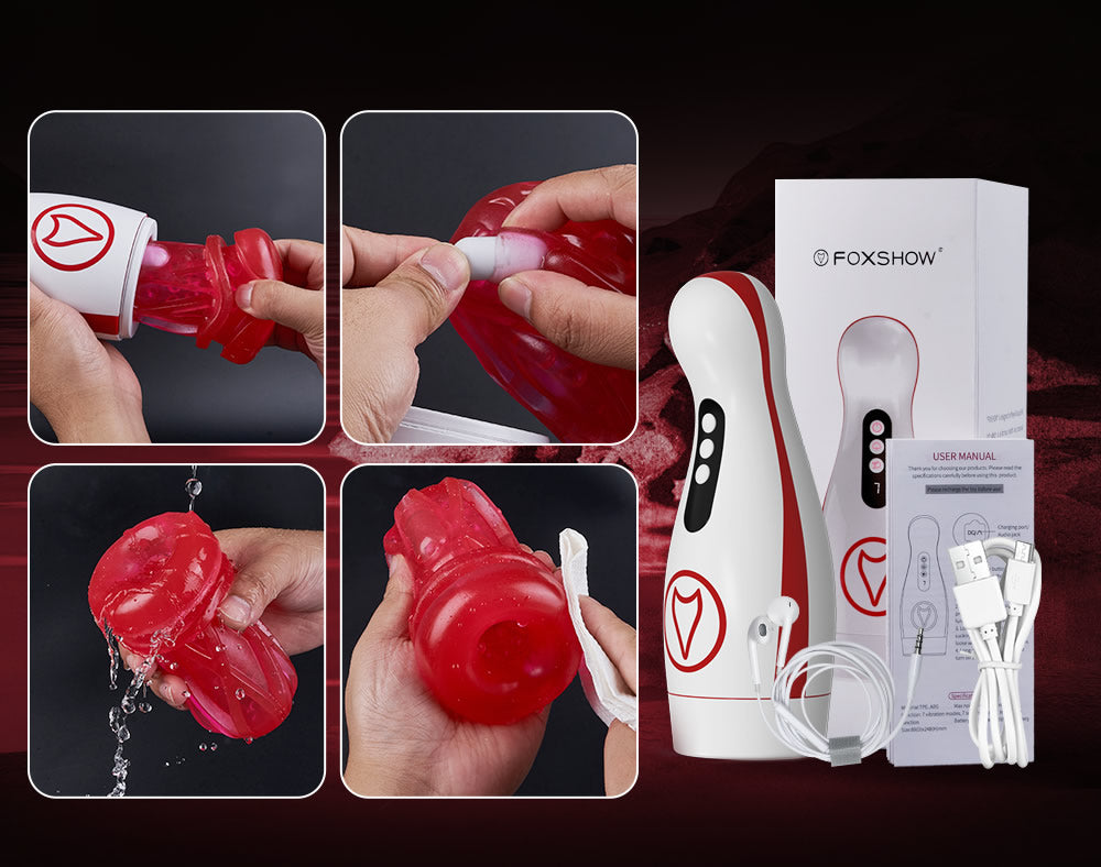 Valeria - 7 Suction Vibrations Voice Moans Masturbator Immersive Interaction Stroker