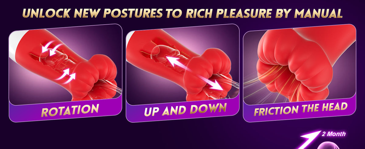 10x Sucking & Licking Vibrating Male Stroker