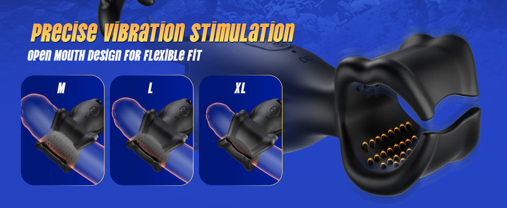9X Licking Vibrating Double-Ended Penis Trainer 360° Wrapped Stimulation Male Masturbator